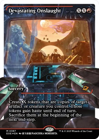 (387) Magic The Gathering Edge of Eternities: Extras Single: Devastating Onslaught (V.3) Holo Mythic