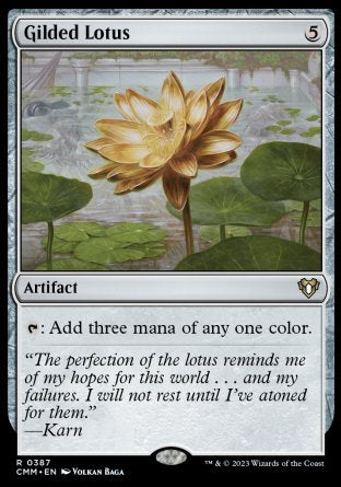(387) Magic The Gathering Commander Masters Single: Gilded Lotus Holo Rare