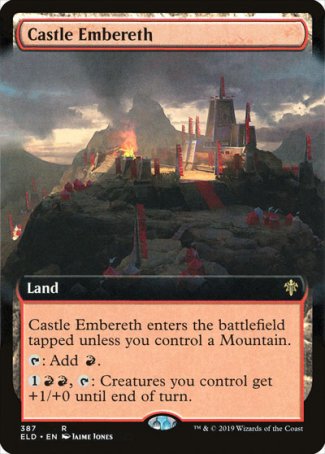 (387) Magic The Gathering Throne of Eldraine: Extras Single: Castle Embereth  Rare
