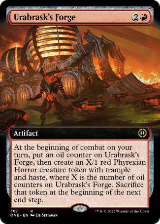 (387) Magic The Gathering Phyrexia: All Will Be One: Extras Single: Urabrask's Forge  Rare