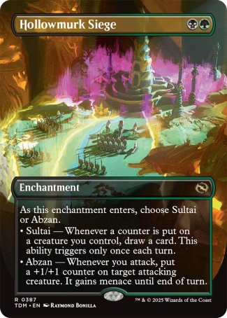 (387) Magic The Gathering Tarkir: Dragonstorm: Extras Single: Hollowmurk Siege Holo Rare
