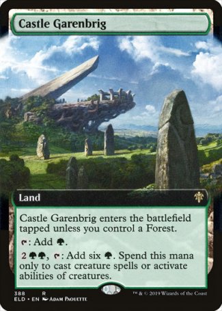(388) Magic The Gathering Throne of Eldraine: Extras Single: Castle Garenbrig  Rare