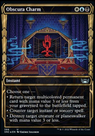 (388) Magic The Gathering Streets of New Capenna: Extras Single: Obscura Charm (V.2)  Uncommon