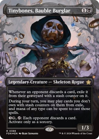 (388) Magic The Gathering Magic: The Gathering Foundations: Extras Single: Tinybones, Bauble Burglar (V.2)  Rare