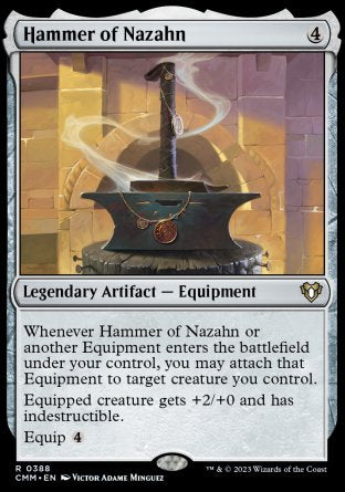 (388) Magic The Gathering Commander Masters Single: Hammer of Nazahn  Rare