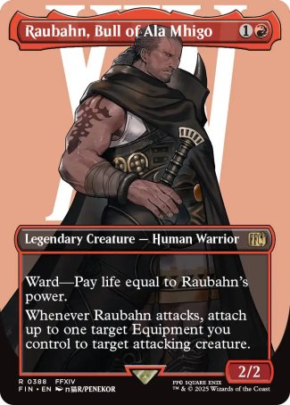 (388) Magic The Gathering Magic: The Gathering - FINAL FANTASY: Extras Single: Raubahn, Bull of Ala Mhigo (V.1) Holo Rare