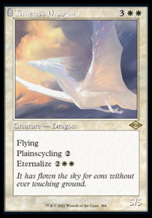 (388) Magic The Gathering Modern Horizons 2: Extras Single: Timeless Dragon (V.2)  Rare