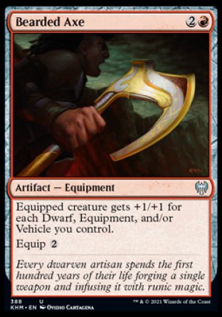 (388) Magic The Gathering Kaldheim: Extras Single: Bearded Axe  Uncommon