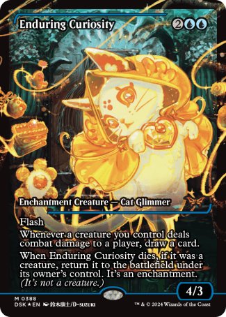 (388) Magic The Gathering Duskmourn: House of Horror: Extras Single: Enduring Curiosity (V.2)  Mythic