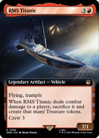 (389) Magic The Gathering Universes Beyond: Doctor Who: Extras Single: RMS Titanic (V.1)  Rare