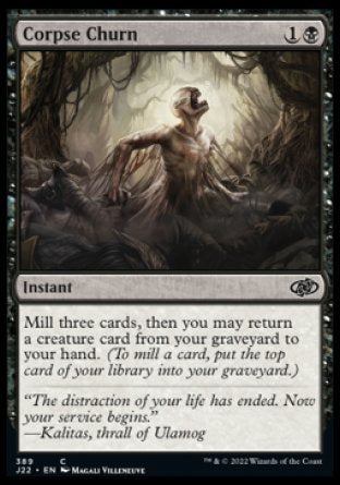(389) Magic The Gathering Jumpstart 2022 Single: Corpse Churn  Common
