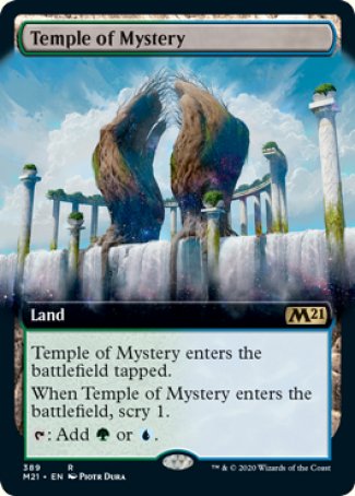 (389) Magic The Gathering Core 2021: Extras Single: Temple of Mystery Holo Rare