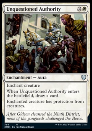 (389/361) Magic The Gathering Commander Legends: Extras Single: Unquestioned Authority  Uncommon