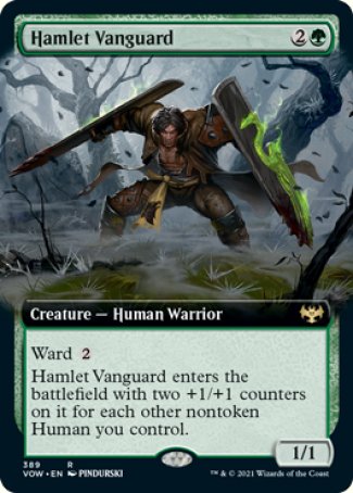 (389) Magic The Gathering Innistrad: Crimson Vow: Extras Single: Hamlet Vanguard  Rare