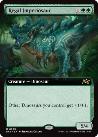 (389) Magic The Gathering Aetherdrift: Extras Single: Regal Imperiosaur Holo Rare