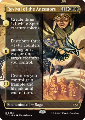 (389) Magic The Gathering Tarkir: Dragonstorm: Extras Single: Revival of the Ancestors  Rare