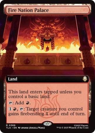 (389) Magic The Gathering Magic: The Gathering | Avatar: The Last Airbender: Extras Single: Fire Nation Palace  Rare