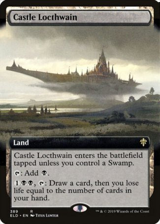 (389) Magic The Gathering Throne of Eldraine: Extras Single: Castle Locthwain Holo Rare