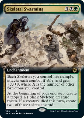 (389) Magic The Gathering Adventures in the Forgotten Realms: Extras Single: Skeletal Swarming  Rare