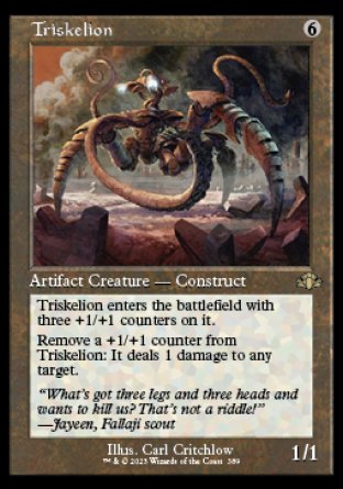 (389) Magic The Gathering Dominaria Remastered: Extras Single: Triskelion (V.1)  Rare