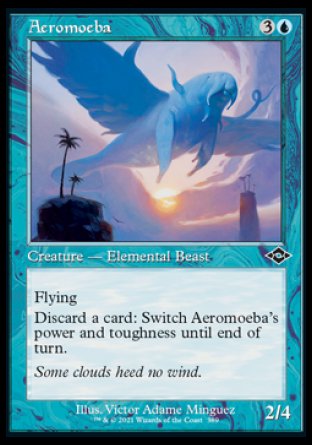 (389) Magic The Gathering Modern Horizons 2: Extras Single: Aeromoeba (V.1) Holo Common