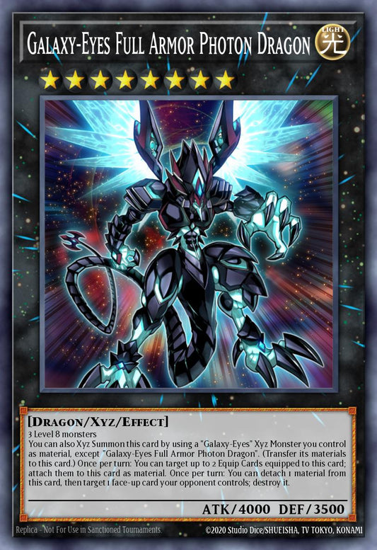 (037) YuGiOh TCG RA01: 25th Anniversary Rarity Collection Single: Galaxy-Eyes Full Armor Photon Dragon (V.3 - Secret Rare)  Secret Rare