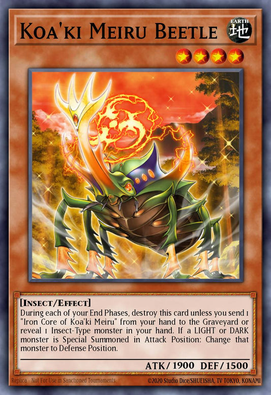 (000) YuGiOh TCG SOVR: Stardust Overdrive Single: Koa'ki Meiru Beetle (V.1 - Super Rare)  Super Rare