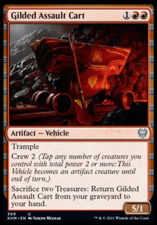 (390) Magic The Gathering Kaldheim: Extras Single: Gilded Assault Cart  Uncommon