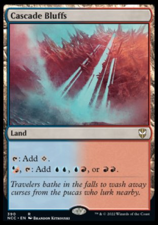 (390) Magic The Gathering Commander: Streets of New Capenna Single: Cascade Bluffs  Rare