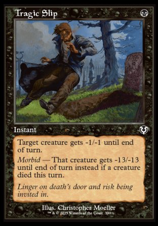 (390) Magic The Gathering Innistrad Remastered: Extras Single: Tragic Slip Holo Common