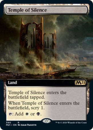 (390) Magic The Gathering Core 2021: Extras Single: Temple of Silence Holo Rare