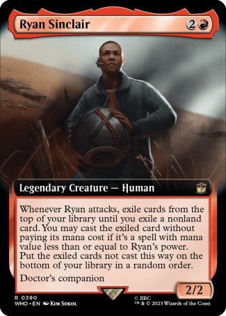 (390) Magic The Gathering Universes Beyond: Doctor Who: Extras Single: Ryan Sinclair (V.1)  Rare