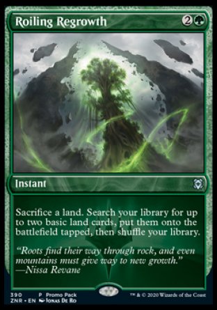 (390) Magic The Gathering Zendikar Rising: Promos Single: Roiling Regrowth  Uncommon