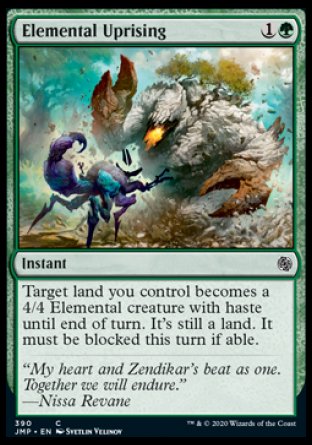 (390) Magic The Gathering Jumpstart Single: Elemental Uprising  Common
