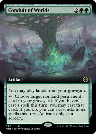(390) Magic The Gathering Phyrexia: All Will Be One: Extras Single: Conduit of Worlds  Rare