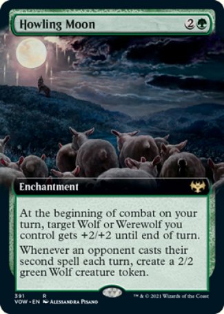 (391) Magic The Gathering Innistrad: Crimson Vow: Extras Single: Howling Moon  Rare