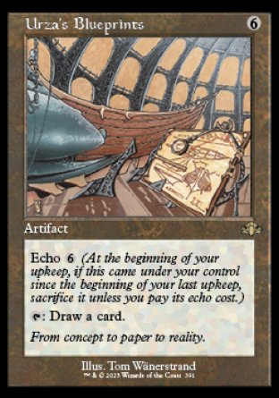 (391) Magic The Gathering Dominaria Remastered: Extras Single: Urza's Blueprints  Rare