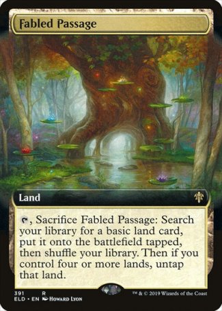 (391) Magic The Gathering Throne of Eldraine: Extras Single: Fabled Passage Holo Rare