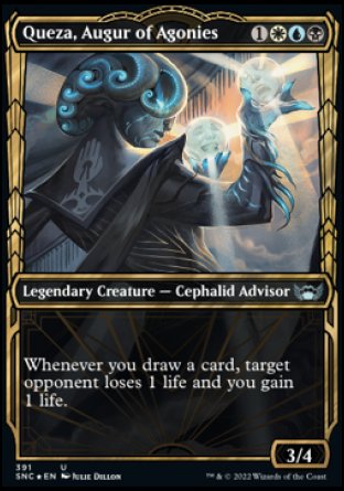 (391) Magic The Gathering Streets of New Capenna: Extras Single: Queza, Augur of Agonies (V.2)  Uncommon