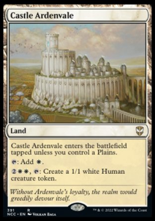 (391) Magic The Gathering Commander: Streets of New Capenna Single: Castle Ardenvale  Rare