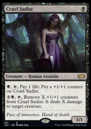 (391) Magic The Gathering Jumpstart 2022 Single: Cruel Sadist  Rare