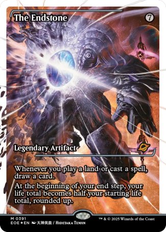 (391) Magic The Gathering Edge of Eternities: Extras Single: The Endstone (V.3) Holo Mythic