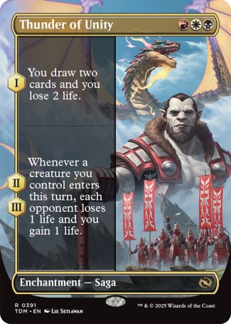 (391) Magic The Gathering Tarkir: Dragonstorm: Extras Single: Thunder of Unity  Rare