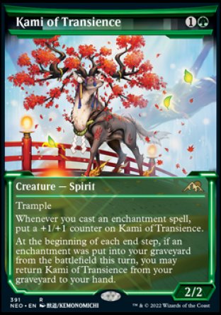 (391) Magic The Gathering Kamigawa: Neon Dynasty: Extras Single: Kami of Transience (V.1)  Rare