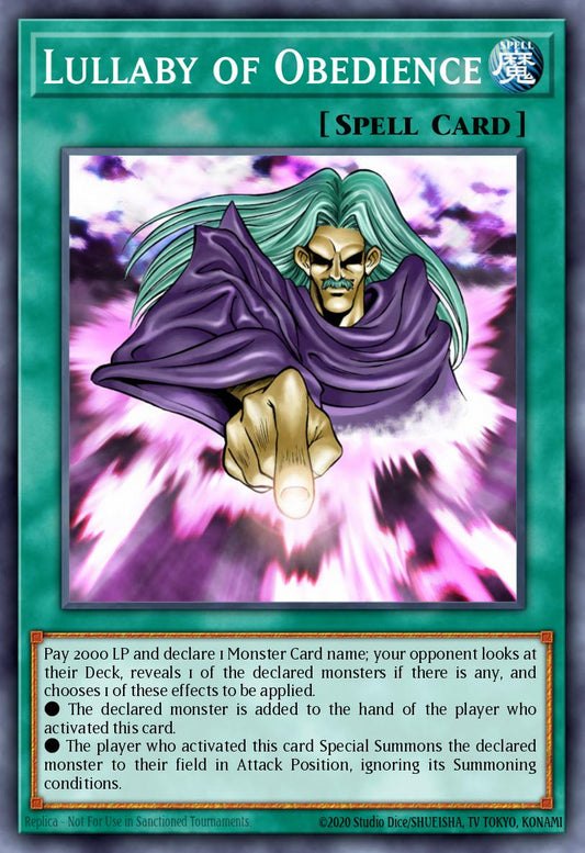 (085) YuGiOh TCG RA04: Quarter Century Stampede Single: Lullaby of Obedience (V.1 - Super Rare)  Super Rare