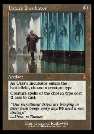 (392) Magic The Gathering Dominaria Remastered: Extras Single: Urza's Incubator (V.1) Holo Mythic