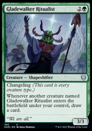 (392) Magic The Gathering Kaldheim: Extras Single: Gladewalker Ritualist  Uncommon