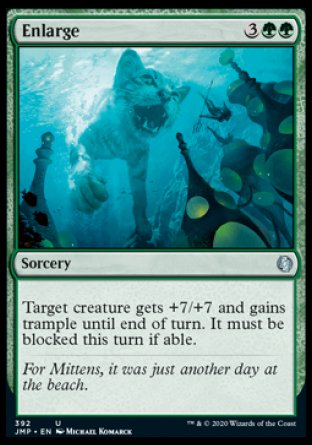 (392) Magic The Gathering Jumpstart Single: Enlarge  Uncommon
