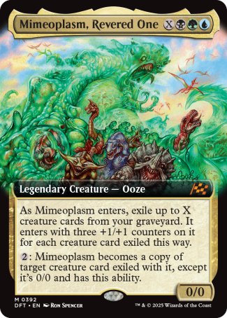 (392) Magic The Gathering Aetherdrift: Extras Single: Mimeoplasm, Revered One (V.1)  Mythic