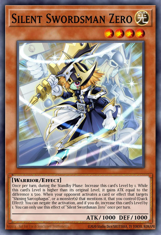 (002) YuGiOh TCG LEDE: Legacy of Destruction Single: Silent Swordsman Zero (V.2 - Quarter Century Secret Rare)  Quarter Century Secret Rare